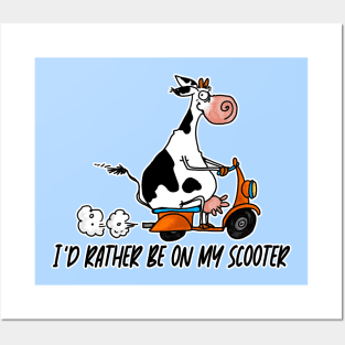 I'd Rather be on my Scooter Posters and Art